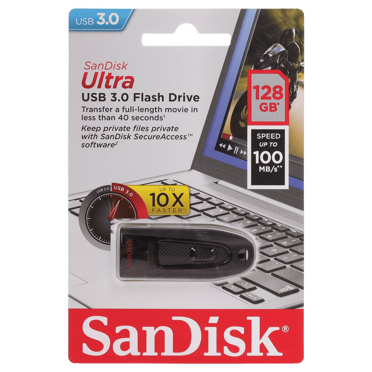 Флеш накопитель USB 3.0 128Gb SanDisk Ultra (1)